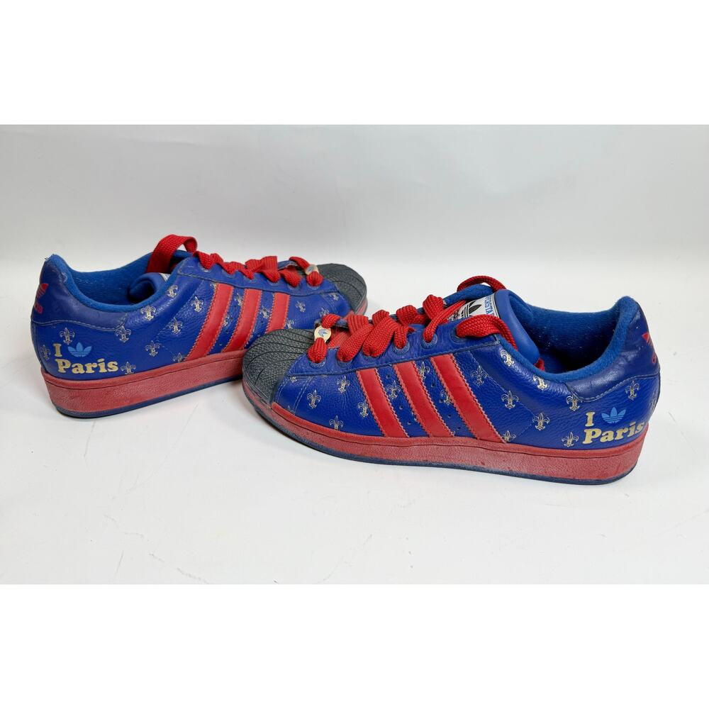 Adidas 2005 35th Anniversary SUPERSTAR 2 CITY ‘I Love PARIS' size 8.5 men’s - Picture 1 of 12